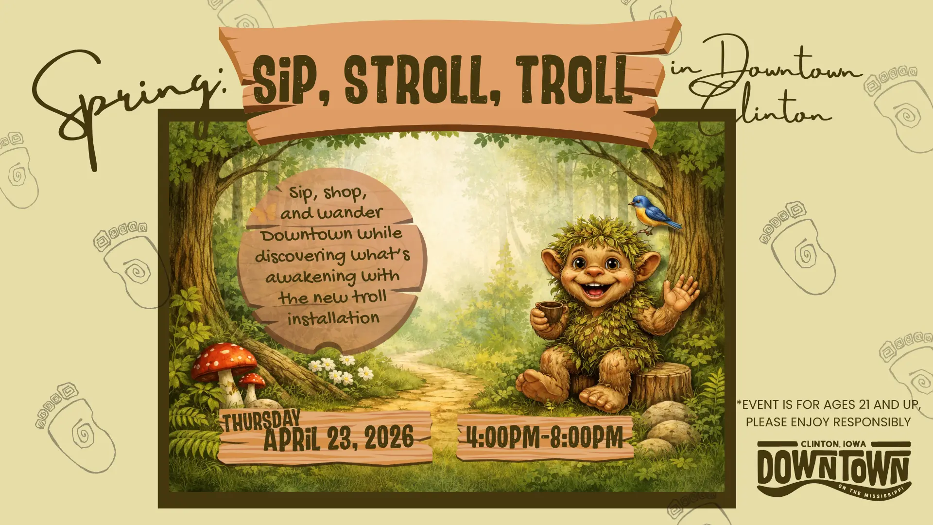 Spring Sip Stroll & Troll